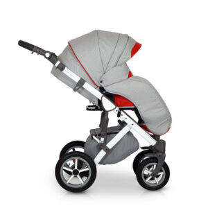 Krausman Passeggino 3 in 1 Contempo Red con Carrozzina, Parte sport e Seggiolino auto Design Made In Germany - immagine 6