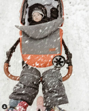 Krausman Passeggino 3 in 1 Nexxo Orange con Carrozzina, Parte sport e Seggiolino auto Design Made In Germany