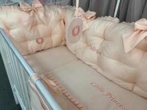 PEPPIbambini ROYAL Somon Miriam Biancheria da letto per bambini 11 pezzi, 100% Cotone con Ricamo - immagine 5