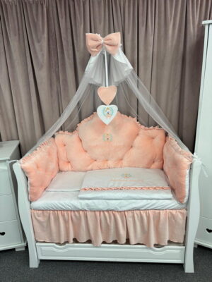 PEPPIbambini ROYAL Velvet Somon Biancheria da letto per bambini 11 pezzi, 100% Cotone con Ricamo - immagine 9