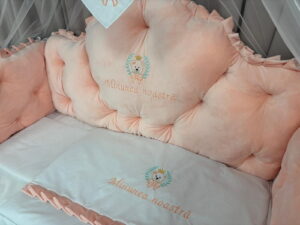 PEPPIbambini ROYAL Velvet Somon Biancheria da letto per bambini 11 pezzi, 100% Cotone con Ricamo - immagine 8