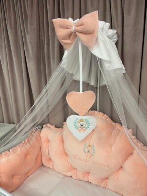 PEPPIbambini ROYAL Velvet Somon Biancheria da letto per bambini 11 pezzi, 100% Cotone con Ricamo - immagine 3