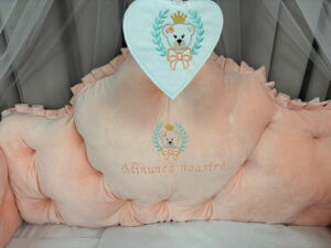 PEPPIbambini ROYAL Velvet Somon Biancheria da letto per bambini 11 pezzi, 100% Cotone con Ricamo - immagine 2