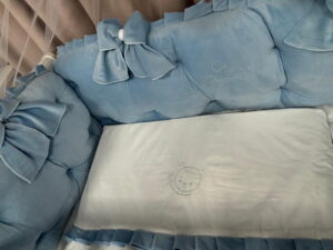 PEPPIbambini ROYAL Blue Velvet Biancheria da letto per bambini 11 pezzi, 100% Cotone con Ricamo - immagine 2
