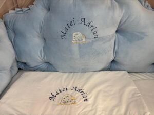 PEPPIbambini ROYAL Blue Velvet Biancheria da letto per bambini 11 pezzi, 100% Cotone con Ricamo - immagine 6