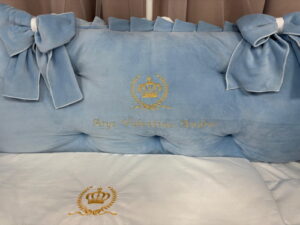 PEPPIbambini ROYAL Blue Velvet Biancheria da letto per bambini 11 pezzi, 100% Cotone con Ricamo - immagine 8