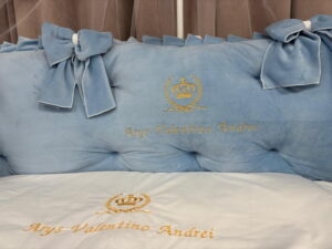 PEPPIbambini ROYAL Blue Velvet Biancheria da letto per bambini 11 pezzi, 100% Cotone con Ricamo - immagine 2