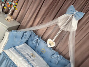 PEPPIbambini ROYAL Blue Velvet Biancheria da letto per bambini 11 pezzi, 100% Cotone con Ricamo - immagine 6